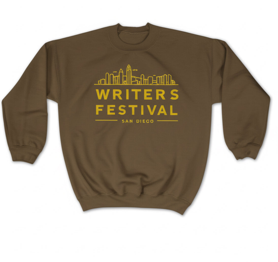 San Diego Writers Festival – Padres Colors Crewneck Sweatshirt